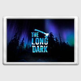 Магнит 45*70 с принтом The Long Dark Logo в городе Новоалтайск, Пластик | Размер: 78*52 мм; Размер печати: 70*45 | alaska | long dark | the long dark | аляска | выживание | длинная тьма | долгая тьма | игра long dark