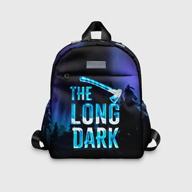 Детский рюкзак 3D с принтом The Long Dark Logo в городе Новоалтайск, 100% полиэстер | лямки с регулируемой длиной, сверху петелька, чтобы рюкзак можно было повесить на вешалку. Основное отделение закрывается на молнию, как и внешний карман. Внутри дополнительный карман. По бокам два дополнительных кармашка | alaska | long dark | the long dark | аляска | выживание | длинная тьма | долгая тьма | игра long dark