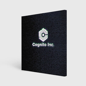 Холст квадратный с принтом Экран Cognito Inc в городе Новоалтайск, 100% ПВХ |  | Тематика изображения на принте: знак | лого | надпись | помехи | экран