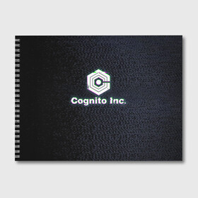 Альбом для рисования с принтом Экран Cognito Inc в городе Новоалтайск, 100% бумага
 | матовая бумага, плотность 200 мг. | Тематика изображения на принте: знак | лого | надпись | помехи | экран