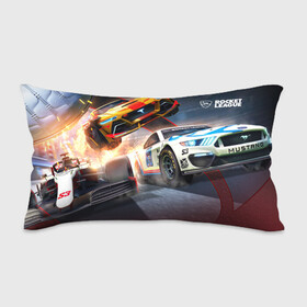 Подушка 3D антистресс с принтом Rocket League Season 3 в городе Новоалтайск, наволочка — 100% полиэстер, наполнитель — вспененный полистирол | состоит из подушки и наволочки на молнии | auto | avto | car | race | rocket league | авто | гонки | машина | мустанг | рокет лига | тачка | тесла