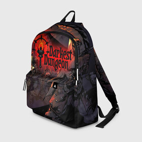 Рюкзак 3D с принтом DARKEST DUNGEON   ТЕМНЕЙШЕЕ ПОДЗЕМЕЛЬЕ   ПОДЗЕМЕЛЬЕ АРТ в городе Новоалтайск, 100% полиэстер | лямки с регулируемой длиной, сверху петелька, чтобы рюкзак можно было повесить на вешалку. Основное отделение закрывается на молнию, как и внешний карман. Внутри два дополнительных кармана, один из которых закрывается на молнию. По бокам два дополнительных кармашка | darkest dungeon | darkest dungeon 2 | ад | арт | готика | игра | огонь | пламя | темнейшее подземелье | ужасы