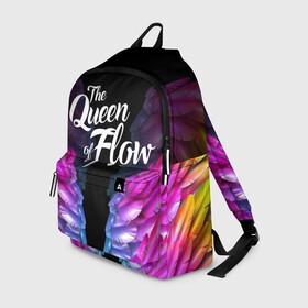 Рюкзак 3D с принтом QUEEN FLOW   КОРОЛЕВА ПОТОКА в городе Новоалтайск, 100% полиэстер | лямки с регулируемой длиной, сверху петелька, чтобы рюкзак можно было повесить на вешалку. Основное отделение закрывается на молнию, как и внешний карман. Внутри два дополнительных кармана, один из которых закрывается на молнию. По бокам два дополнительных кармашка | netflix | queen flow | королева потока | нетфликс | сериал | супергерой | фильмы