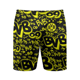 Мужские шорты спортивные с принтом BVB 09   BORUSSIA (Боруссия Дортмунд) в городе Новоалтайск,  |  | borrusse | borussia | borussia dortmund | bvb | боруссия | боруссия дортмунд | бундеслига | лига чемпионов | футбол | футбольная