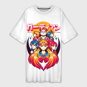 Платье-футболка 3D Sailor Soldiers Воины в матросках: в городе Новоалтайск, | | sailor moon | ами мидзуно | аниме | воины в матросках | войны в мотросках | луна в мотроске | лунная призма | макото кино | манга | минако айно | рэй хино | сейлор венера | сейлор воины | сейлор марс