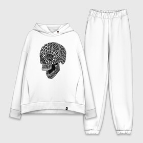 Женский костюм хлопок Oversize с принтом Резьба по черепу в городе Новоалтайск,  |  | fashion | jaw | skull | teeth | vanguard | авангард | зубы | мода | пасть | хайп | череп