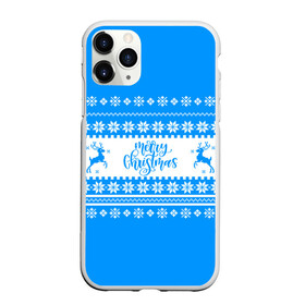 Чехол для iPhone 11 Pro Max матовый с принтом MERRY CHRISTMAS | BLUE в городе Новоалтайск, Силикон |  | Тематика изображения на принте: 2020 | 2021 | 2022 | christmas | merry | santa | дед мороз | кот | леденец | мяу | нг | новогодний | новый год | олени | рождество | санта клаус | свитер | узоры