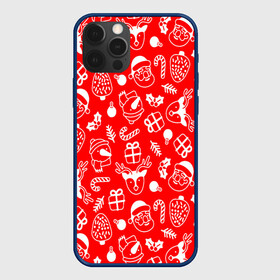 Чехол для iPhone 12 Pro Max с принтом Новогодний узор паттерн в городе Новоалтайск, Силикон |  | 2022 | dabbing | happy new year | merry christmas | santa dabbing | год тигра | зима близко | нг | новогодний | новогодний тигр | новогодняя символика | новый год | новый год 2022 | рождество | символ 2022 года | снег | снежинки | тигр