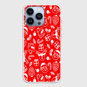 Чехол для iPhone 13 Pro с принтом Новогодний узор паттерн в городе Новоалтайск,  |  | 2022 | dabbing | happy new year | merry christmas | santa dabbing | год тигра | зима близко | нг | новогодний | новогодний тигр | новогодняя символика | новый год | новый год 2022 | рождество | символ 2022 года | снег | снежинки | тигр