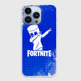 Чехол для iPhone 13 Pro с принтом Marshmello зимний в городе Новоалтайск,  |  | fortnite | fortnite 2 | fortnite x | marshmello | маршмелло | фортнайт | фортнайт 2 | фортнайт глава 2