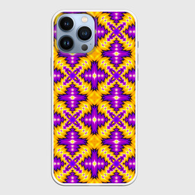 Чехол для iPhone 13 Pro Max с принтом Фиолетовый геометрический фон (иллюзия движения) в городе Новоалтайск,  |  | абстракция | аум | галлюцинация | зазеркалье | игра ума | иллюзии | индиго | майя | мантра | медитация | мираж | неон | нирвана | обман зрения | ом | оптические иллюзии | просветление | психоделика