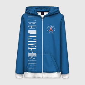 Женская толстовка 3D на молнии с принтом PSG PARIS SAINT GERMAIN WHITE LINE SPORT в городе Новоалтайск, 100% полиэстер | длина до линии бедра, манжеты и пояс оформлены мягкой тканевой резинкой, двухслойный капюшон со шнурком для регулировки, спереди молния, по бокам два кармана | paris saint germain | psg | saint | sport | париж | псг | псж | спорт | футбол