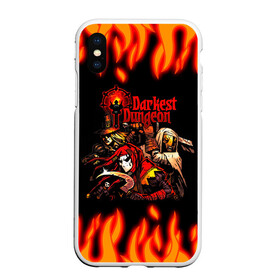 Чехол для iPhone XS Max матовый с принтом Darkest Dungeon Heroes в городе Новоалтайск, Силикон | Область печати: задняя сторона чехла, без боковых панелей | darkest dungeon | могильная воровка | прокаженный | темнейшее подземелье | темное подземелье | шут