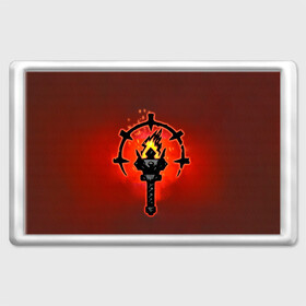 Магнит 45*70 с принтом Darkest Dungeon Факел в городе Новоалтайск, Пластик | Размер: 78*52 мм; Размер печати: 70*45 | darkest dungeon | fire | flame | torch | огонь | пламя | темнейшее подземелье | темное подземелье
