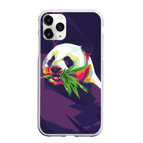 Чехол для iPhone 11 Pro матовый с принтом Панда  с бамбуком в городе Новоалтайск, Силикон |  | живопись | животное | медведь | панда | японский мишка