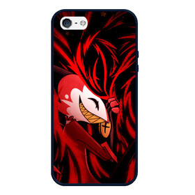 Чехол для iPhone 5/5S матовый с принтом АДСКИЙ БОСС (Helluva Boss) в городе Новоалтайск, Силикон | Область печати: задняя сторона чехла, без боковых панелей | Тематика изображения на принте: asmodeus | blitzo | hazbin hotel | helluva boss | imp | loona | millie | moxxie | vivziepop | адский босс | асмодей | блитц | луна | миллидред | мокси | мультфильм | оззи | отель хазбин