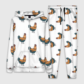 Женский костюм 3D с принтом Ну ты и.... в городе Новоалтайск,  |  | деревня | кукареку | петух | ты | узор | ферма