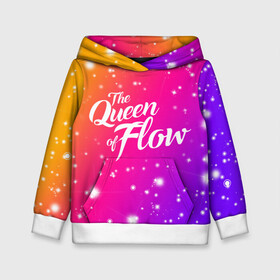 Детская толстовка 3D с принтом QUEEN FLOW   КОРОЛЕВА ПОТОКА   STAR GRADIENT в городе Новоалтайск, 100% полиэстер | двухслойный капюшон со шнурком для регулировки, мягкие манжеты на рукавах и по низу толстовки, спереди карман-кенгуру с мягким внутренним слоем | netflix | queen flow | королева потока | нетфликс | сериал | супергерой | фильмы