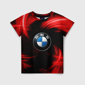 Детская футболка 3D с принтом BMW RED BEAST в городе Новоалтайск, 100% гипоаллергенный полиэфир | прямой крой, круглый вырез горловины, длина до линии бедер, чуть спущенное плечо, ткань немного тянется | Тематика изображения на принте: autosport | bmw | motorsport | авто | автоспорт | бмв | в тренде | красный | машина | подарок | популярое | рекомендации | спорт