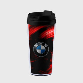 Термокружка-непроливайка с принтом BMW RED BEAST в городе Новоалтайск, внутренняя часть — пищевой пластик, наружная часть — прозрачный пластик, между ними — полиграфическая вставка с рисунком | объем — 350 мл, герметичная крышка | autosport | bmw | motorsport | авто | автоспорт | бмв | в тренде | красный | машина | подарок | популярое | рекомендации | спорт