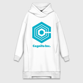 Платье-худи хлопок с принтом Корпорация Заговор Cognito Inc в городе Новоалтайск,  |  | cognito inc | inside job | shadow government | когнито | корпорация заговор | мультфильм | рейган ридли | теневое правительство | теории заговора
