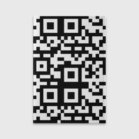 Обложка для паспорта матовая кожа с принтом qr code куаркод в городе Новоалтайск, натуральная матовая кожа | размер 19,3 х 13,7 см; прозрачные пластиковые крепления | covid | qr code | антикороновирус | ковид | куаркод | привика