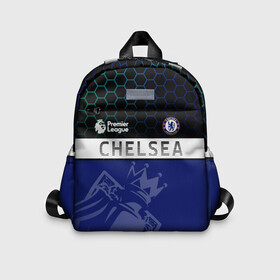 Детский рюкзак 3D с принтом FC Chelsea London | ФК Челси Лонон в городе Новоалтайск, 100% полиэстер | лямки с регулируемой длиной, сверху петелька, чтобы рюкзак можно было повесить на вешалку. Основное отделение закрывается на молнию, как и внешний карман. Внутри дополнительный карман. По бокам два дополнительных кармашка | Тематика изображения на принте: blue | champion | chelsea | club | football | lions | london | soccer | sport | англия | аристократы | британия | клуб | лондон | львы | синие | спорт | футбол | челси | чемпион