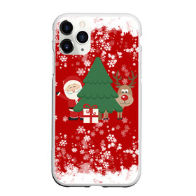 Чехол для iPhone 11 Pro Max матовый с принтом Новогоднее настроение Santa в городе Новоалтайск, Силикон |  | 2021 | 2022 | happy new year 2022 | дед мороз | дед мороз и олень | елка | новый год | новый год 2022 | олень | праздник | санта