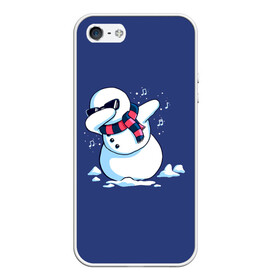Чехол для iPhone 5/5S матовый с принтом Dab Snowman in a scarf в городе Новоалтайск, Силикон | Область печати: задняя сторона чехла, без боковых панелей | 2022 | 22 | christmas | dab | dub | new | notes | scarf | snow | snowman | snowy | woman | year | баба | год | даб | новый | ноты | очки | рождество | снег | снеговик | снежная | шарф