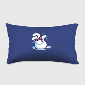 Подушка 3D антистресс с принтом Dab Snowman in a scarf в городе Новоалтайск, наволочка — 100% полиэстер, наполнитель — вспененный полистирол | состоит из подушки и наволочки на молнии | 2022 | 22 | christmas | dab | dub | new | notes | scarf | snow | snowman | snowy | woman | year | баба | год | даб | новый | ноты | очки | рождество | снег | снеговик | снежная | шарф