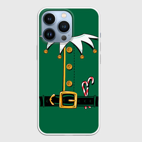 Чехол для iPhone 13 Pro с принтом Christmas Elf Outfit в городе Новоалтайск,  |  | christmas | claus | clothes | deer | elf | frost | helpers | new | north | outfit | pole | santa | year | год | дед | клаус | мороз | новый | одежда | олени | полюс | помощники | рождественский | рождество | санта | санты | северный | эльф