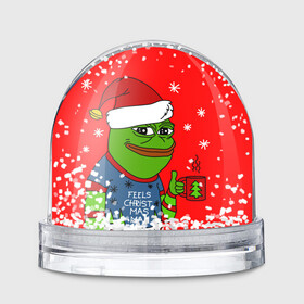 Игрушка Снежный шар с принтом Pepe New Year    Pepe the Frog в городе Новоалтайск, Пластик | Изображение внутри шара печатается на глянцевой фотобумаге с двух сторон | pepe | pepe new year | pepe the frog | лягушенок пепе | лягушка | лягушка мем | мемы | новогодние | новогодние мемы | новый год | пепе | с новым годом