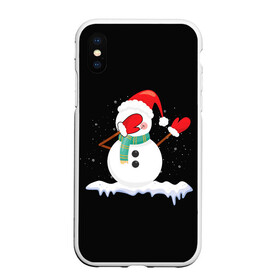 Чехол для iPhone XS Max матовый с принтом Cartoon Dab Snowman в городе Новоалтайск, Силикон | Область печати: задняя сторона чехла, без боковых панелей | 2022 | 22 | cartoon | christmas | dab | dub | mult | new | notes | scarf | snow | snowman | snowy | woman | year | баба | год | даб | мультяшный | новый | очки | рождество | снег | снеговик | снежная | шарф
