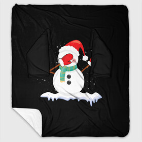 Плед с рукавами с принтом Cartoon Dab Snowman в городе Новоалтайск, 100% полиэстер | Закругленные углы, все края обработаны. Ткань не мнется и не растягивается. Размер 170*145 | 2022 | 22 | cartoon | christmas | dab | dub | mult | new | notes | scarf | snow | snowman | snowy | woman | year | баба | год | даб | мультяшный | новый | очки | рождество | снег | снеговик | снежная | шарф