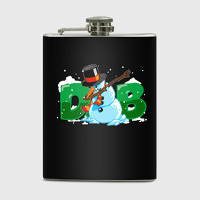 Фляга с принтом Classic Dab SnowMan в городе Новоалтайск, металлический корпус | емкость 0,22 л, размер 125 х 94 мм. Виниловая наклейка запечатывается полностью | Тематика изображения на принте: 2022 | 22 | christmas | dab | dub | man | new | notes | scarf | snow | snowman | snowy | woman | year | баба | год | даб | классический | новый | ноты | очки | рождество | снег | снеговик | снежная | шарф