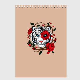 Скетчбук с принтом White Tiger Symbol в городе Новоалтайск, 100% бумага
 | 48 листов, плотность листов — 100 г/м2, плотность картонной обложки — 250 г/м2. Листы скреплены сверху удобной пружинной спиралью | Тематика изображения на принте: blue | christmas | eyes | face | flowers | glow | muzzle | new | rose | snow | symbol | tiger | tulip | white | winter | year | белый | глаза | год | года | зима | лицо | нового | новый | рождество | свечение | символ | синее | тигр | тигра