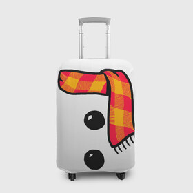 Чехол для чемодана 3D с принтом Snowman Outfit в городе Новоалтайск, 86% полиэфир, 14% спандекс | двустороннее нанесение принта, прорези для ручек и колес | attributes | buttons | christmas | new | scarf | snow | snowman | snowy | woman | year | атрибутика | баба | год | новый | пуговица | пуговицы | рождество | снег | снеговик | снежная | шарф