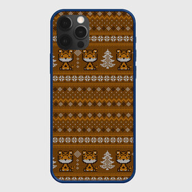 Чехол для iPhone 12 Pro Max с принтом Вязанный тигр и елочки. Новый год 2022 в городе Новоалтайск, Силикон |  | 2022 | год тигра | новый год | новый год 2022 | символ года | тигр | тигренок | тигрица | тигры