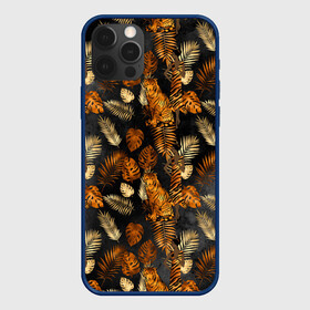 Чехол для iPhone 12 Pro Max с принтом Тигры и листья. Тропики в городе Новоалтайск, Силикон |  | 2022 | год тигра | новый год | новый год 2022 | символ года | тигр | тигренок | тигрица | тигры