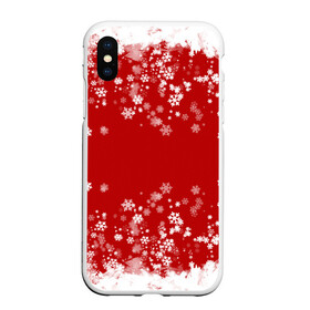 Чехол для iPhone XS Max матовый с принтом Вечный снегопад в городе Новоалтайск, Силикон | Область печати: задняя сторона чехла, без боковых панелей | 2021 | 2022 | happy new year | happy new year 2022 | новый год | новый год 2022 | праздник | снежинки