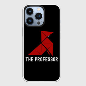 Чехол для iPhone 13 Pro с принтом Бумажный дом Профессор самолетик в городе Новоалтайск,  |  | Тематика изображения на принте: la casa de papel | money heist | бумажный дом | нетфликс | ограбление | профессор | самолетик