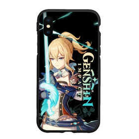 Чехол для iPhone XS Max матовый с принтом Genshin Impact   Jean в городе Новоалтайск, Силикон | Область печати: задняя сторона чехла, без боковых панелей | genshin impact | jean | анемо | геншин импакт | джинн | игры | персонажи