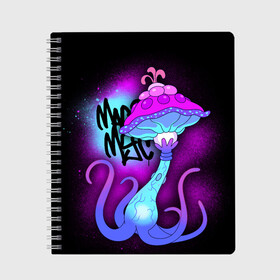 Тетрадь с принтом Корпорация Заговор   Magic Myc в городе Новоалтайск, 100% бумага | 48 листов, плотность листов — 60 г/м2, плотность картонной обложки — 250 г/м2. Листы скреплены сбоку удобной пружинной спиралью. Уголки страниц и обложки скругленные. Цвет линий — светло-серый
 | cognito inc | inside job | magic myc | shadow government | волшебный майк | гриб | когнито | корпорация заговор | мультфильм | супер майк | теневое правительство | теории заговора