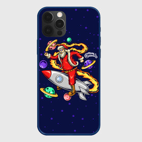 Чехол для iPhone 12 Pro Max с принтом Санта Клаус на ракете   Santa on a rocket ship в городе Новоалтайск, Силикон |  | christmas | santa | space | дед мороз | космос | новый год | планета | ракета | рождество | санта