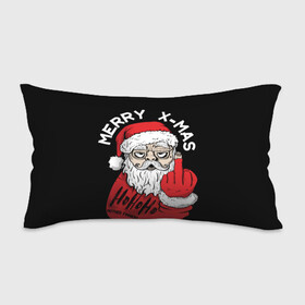 Подушка 3D антистресс с принтом Merry x - mas Плохой дед мороз в городе Новоалтайск, наволочка — 100% полиэстер, наполнитель — вспененный полистирол | состоит из подушки и наволочки на молнии | 2022 | bad santa | комикс | новый год | рождество