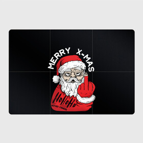 Магнитный плакат 3Х2 с принтом Merry x - mas Плохой дед мороз в городе Новоалтайск, Полимерный материал с магнитным слоем | 6 деталей размером 9*9 см | 2022 | bad santa | комикс | новый год | рождество