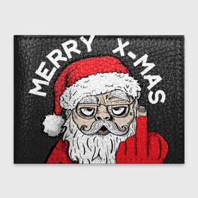 Обложка для студенческого билета с принтом Плохой дед мороз mother x mas в городе Новоалтайск, натуральная кожа | Размер: 11*8 см; Печать на всей внешней стороне | Тематика изображения на принте: 2022 | new year | новый год | санта | санта клаус