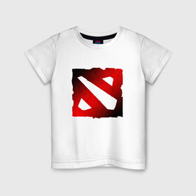 Детская футболка хлопок с принтом ЧЁРНО КРАСНОЕ ЛОГО ДОТА 2 | DOTA 2 LOGO в городе Новоалтайск, 100% хлопок | круглый вырез горловины, полуприлегающий силуэт, длина до линии бедер | bristleback | dota | dota 2 | dota2 | heroes | invoker | lina | og team | pudge | shadow | shadow fiend | team liquid | team spirit | the international | windranger | бристелбек | бристл | дота | дота 2 | дота2 | пудж | тень | урса