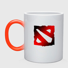 Кружка хамелеон с принтом ЧЁРНО КРАСНОЕ ЛОГО ДОТА 2 DOTA 2 LOGO в городе Новоалтайск, керамика | меняет цвет при нагревании, емкость 330 мл | bristleback | dota | dota 2 | dota2 | heroes | invoker | lina | og team | pudge | shadow | shadow fiend | team liquid | team spirit | the international | windranger | бристелбек | бристл | дота | дота 2 | дота2 | пудж | тень | урса