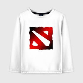 Детский лонгслив хлопок с принтом ЧЁРНО КРАСНОЕ ЛОГО ДОТА 2 | DOTA 2 LOGO в городе Новоалтайск, 100% хлопок | круглый вырез горловины, полуприлегающий силуэт, длина до линии бедер | bristleback | dota | dota 2 | dota2 | heroes | invoker | lina | og team | pudge | shadow | shadow fiend | team liquid | team spirit | the international | windranger | бристелбек | бристл | дота | дота 2 | дота2 | пудж | тень | урса